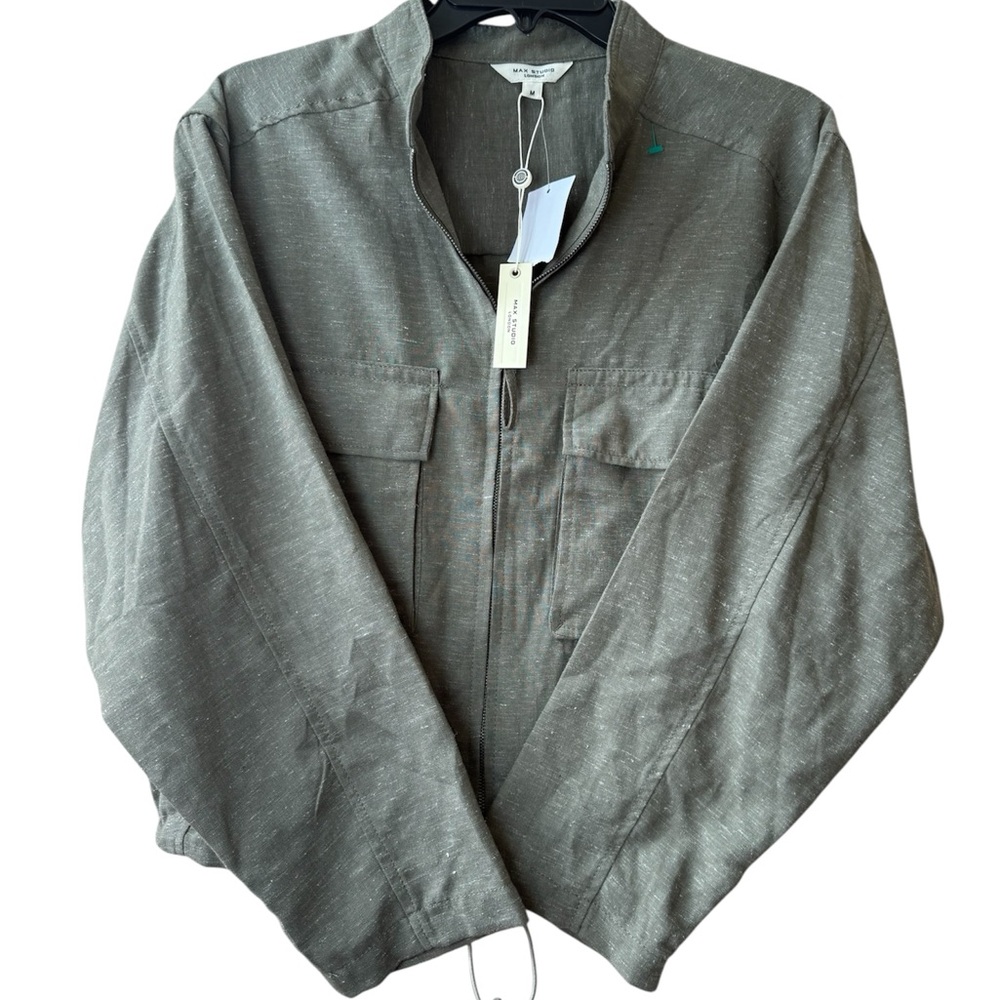 Max Studio Women’s Linen-Blend Jacket Size M - Picture 3 of 12